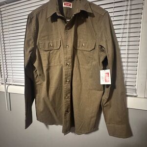 Wrangler Olive Green Shirt Jacket